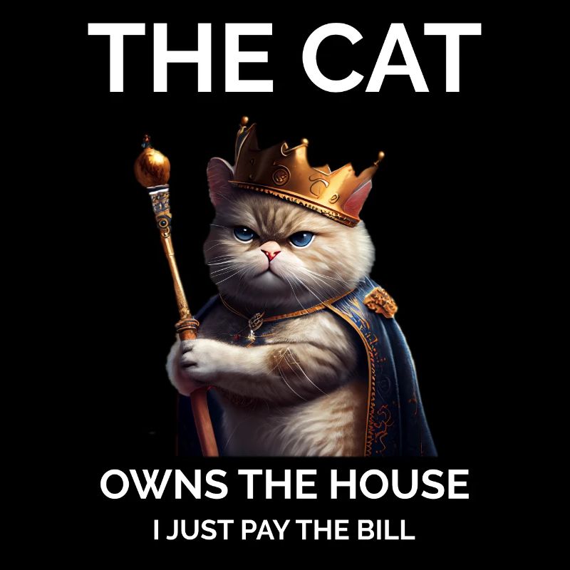 Drôle de chat disant Crazy Cat Lady