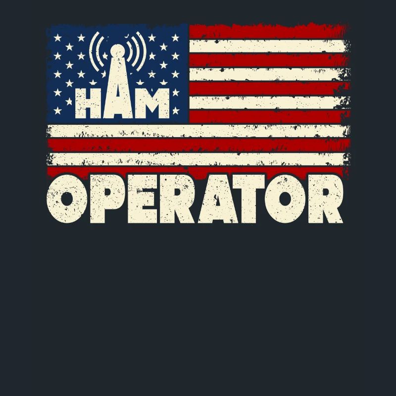 Ham Operator US Flag