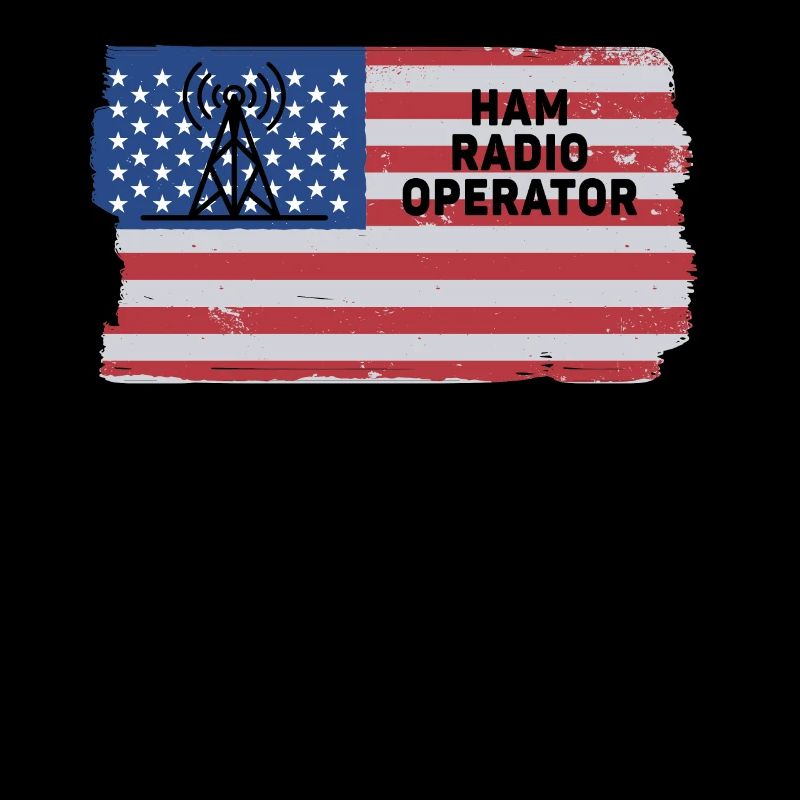 Ham Radio Operator US Flag