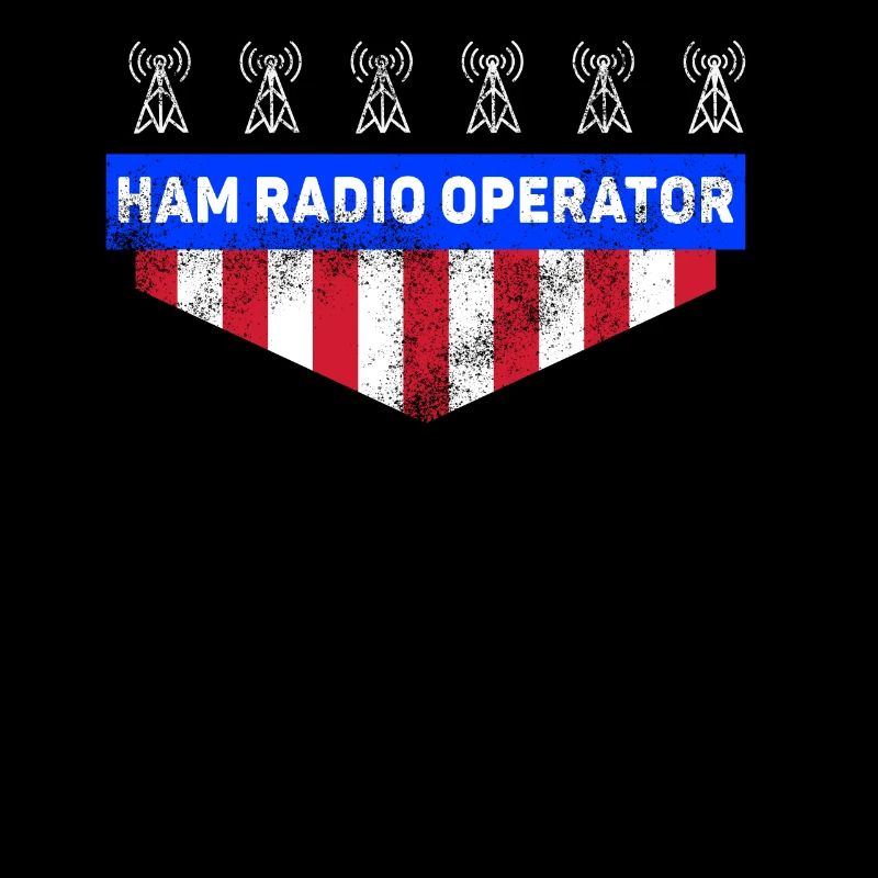 Ham Radio Operator US Flag