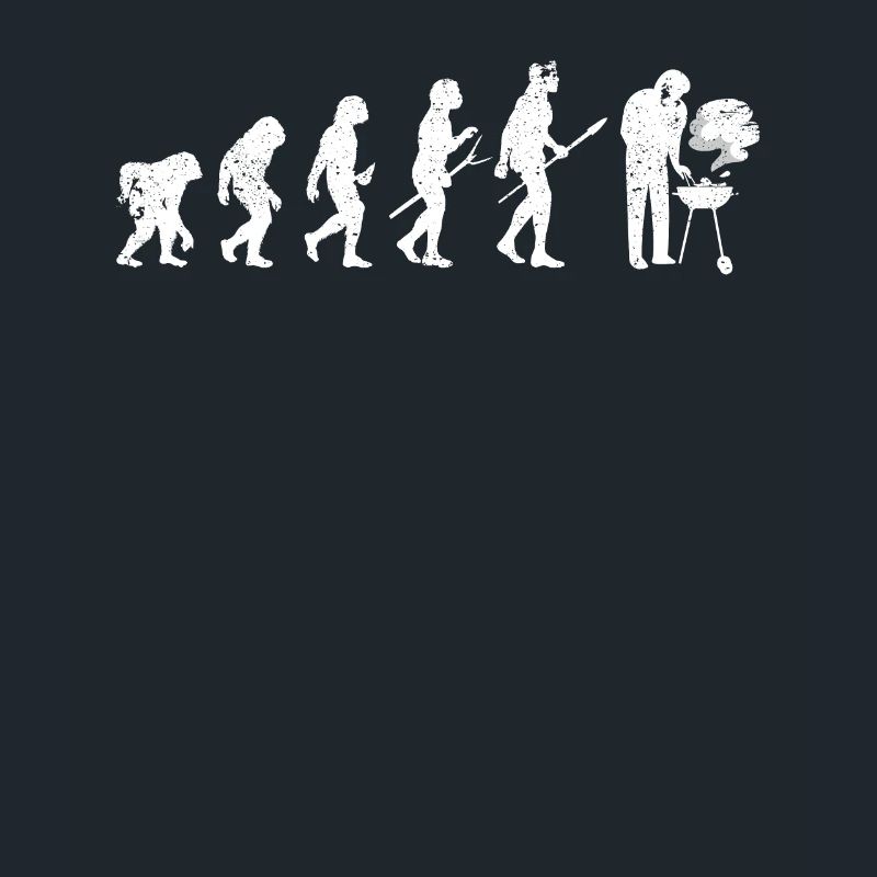Grillen Evolution des Menschen BBQ Grill Barbeque