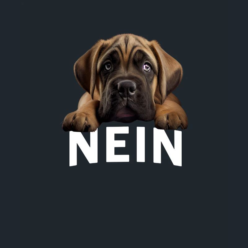 Statement Deutsche Bulldogge, Nö Fun, Einfach Nö,