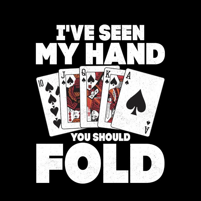 J’ai vu ma main tu devrais plier jeu poker p