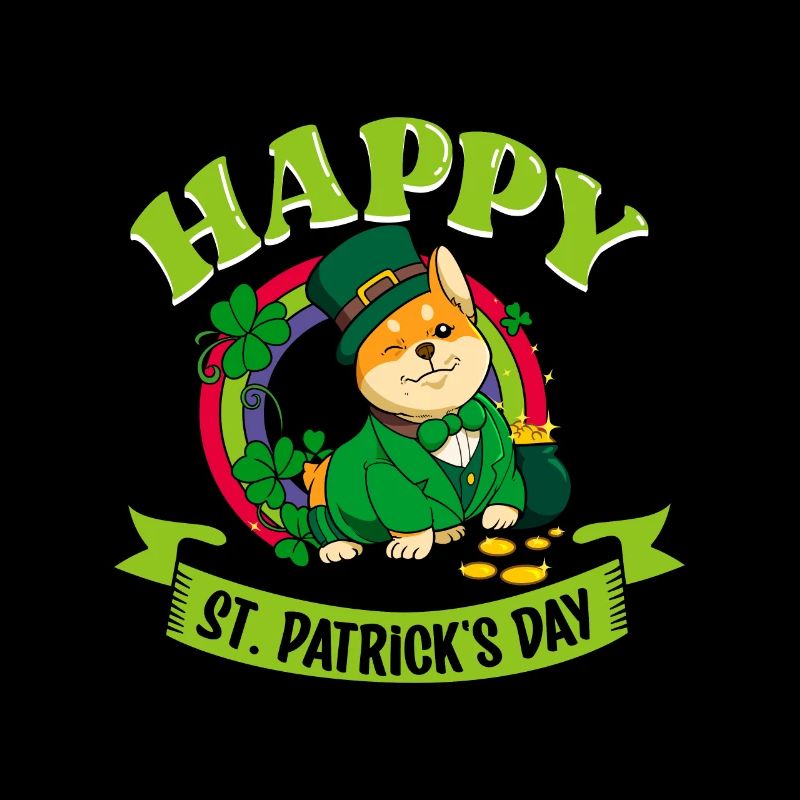 St Patricks Corgi - Happy St Patricks Day