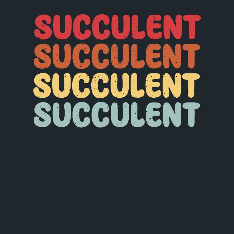 Succulent lettering