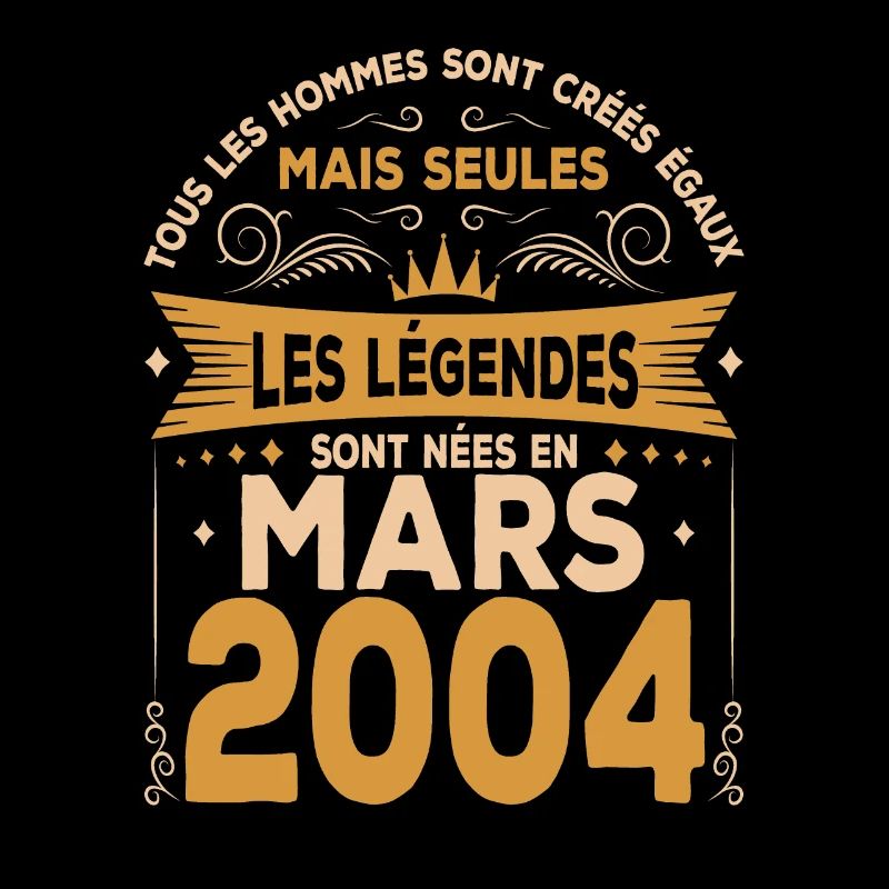 Les légendes naissent en mars 2004
