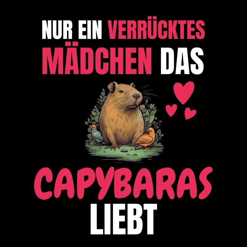 Wasserschwein Lustiges Mädchen Geschenk Capybara