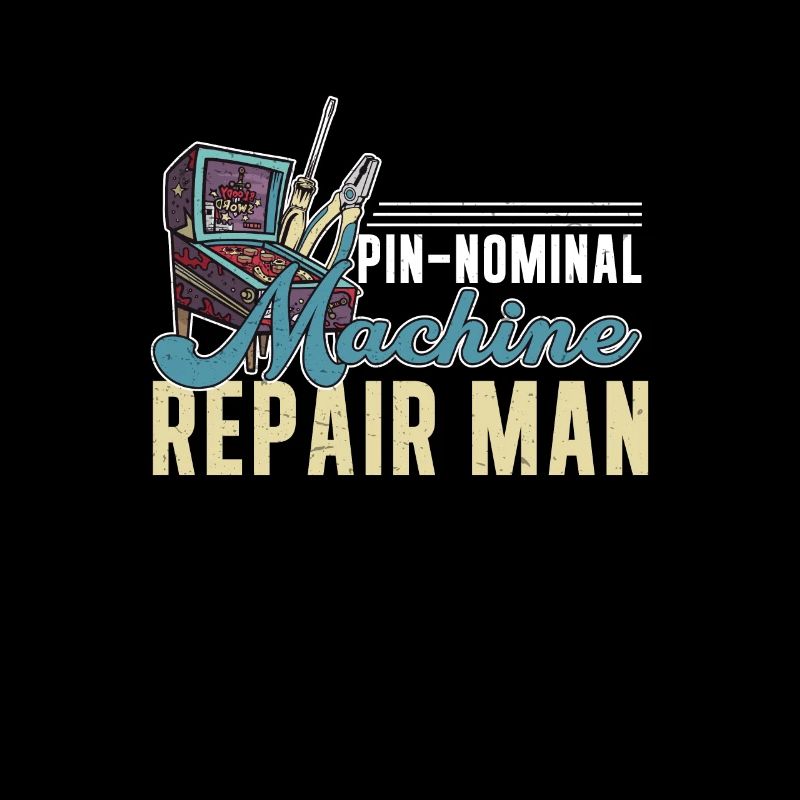 Flipper Repair Man Drôle de flipper de style rétro