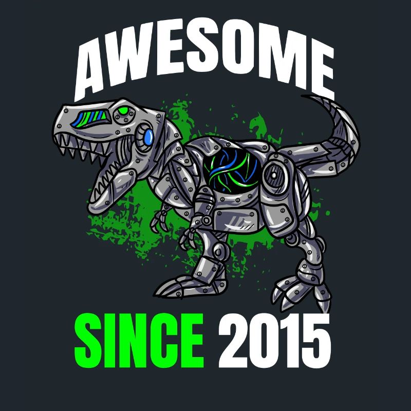Awesome Since 2015 - 8th Dinosaur Birthday
