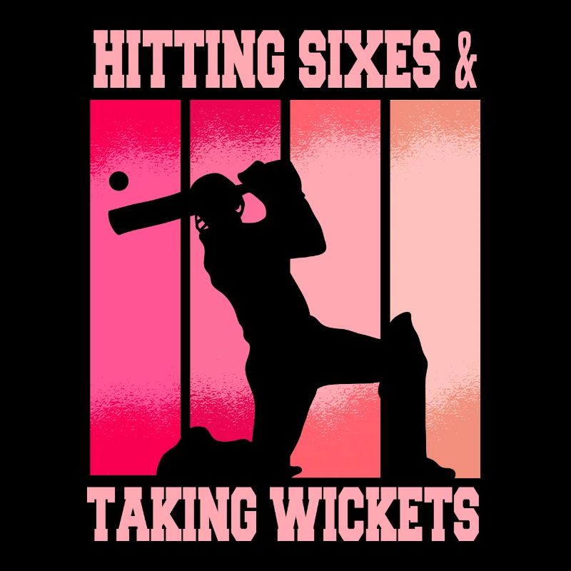 Women Funny Cricket Player