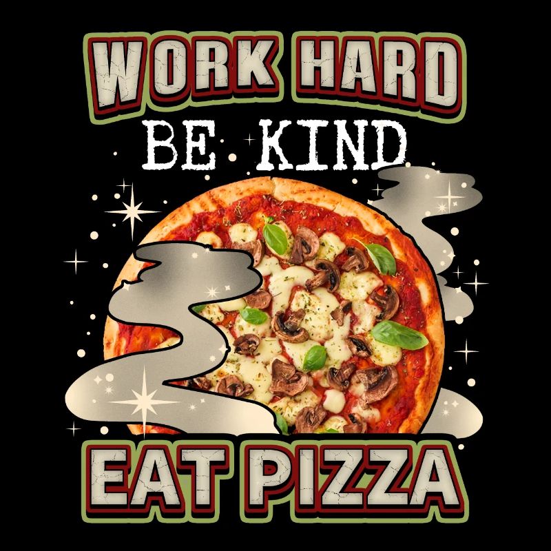 Drôle de dicton de pizza avec pizza italienne