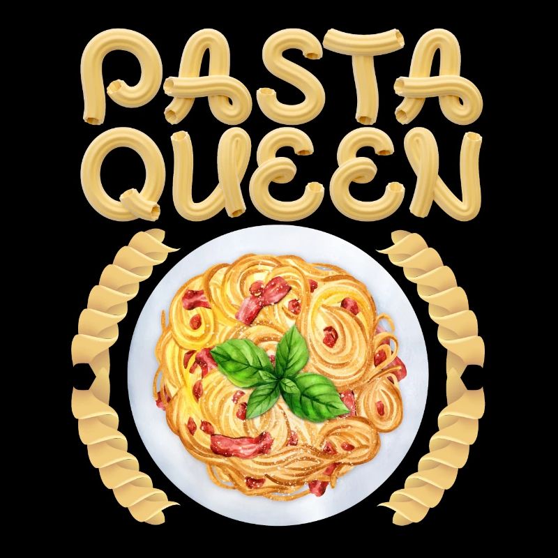 Nudeln, Spaghetti-Nudeln hausgemachte Pasta Spruch