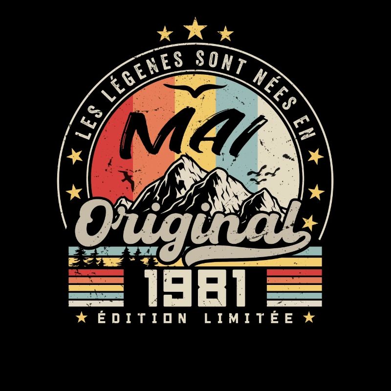 Légendes Mai 1981 Cadeau D'anniversaire Mai 1981