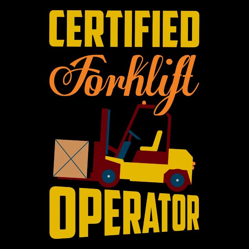 Certified Forklift Operator Lifting Warehouse