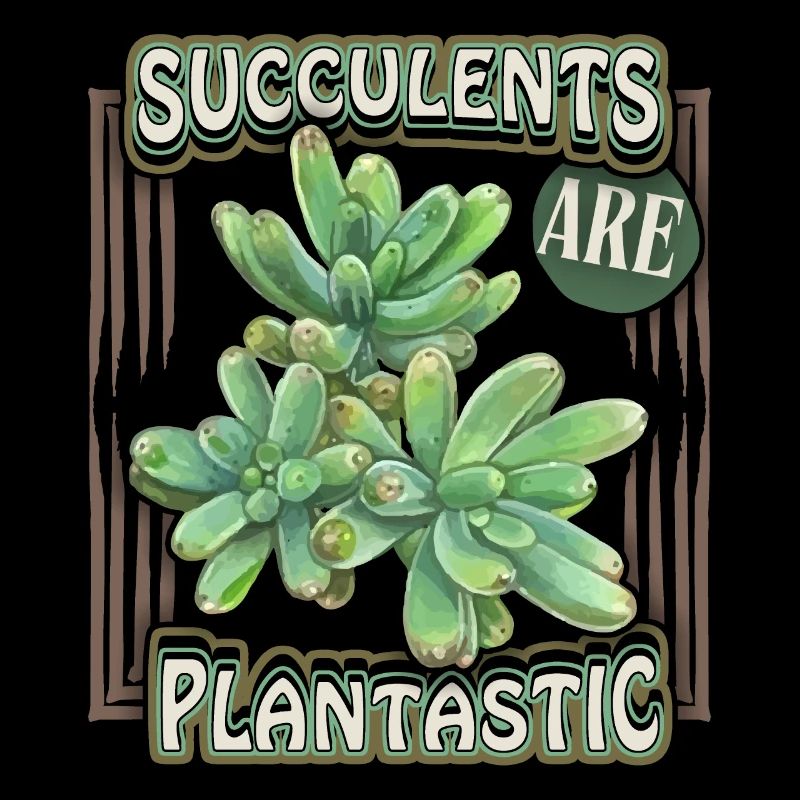 Illustration succulente, dicton drôle, jeu de mots