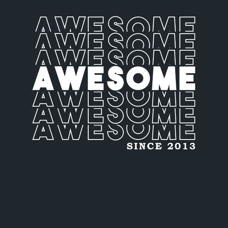 Awesome Since 2013 Mädchen Junge Geburtstag Retro