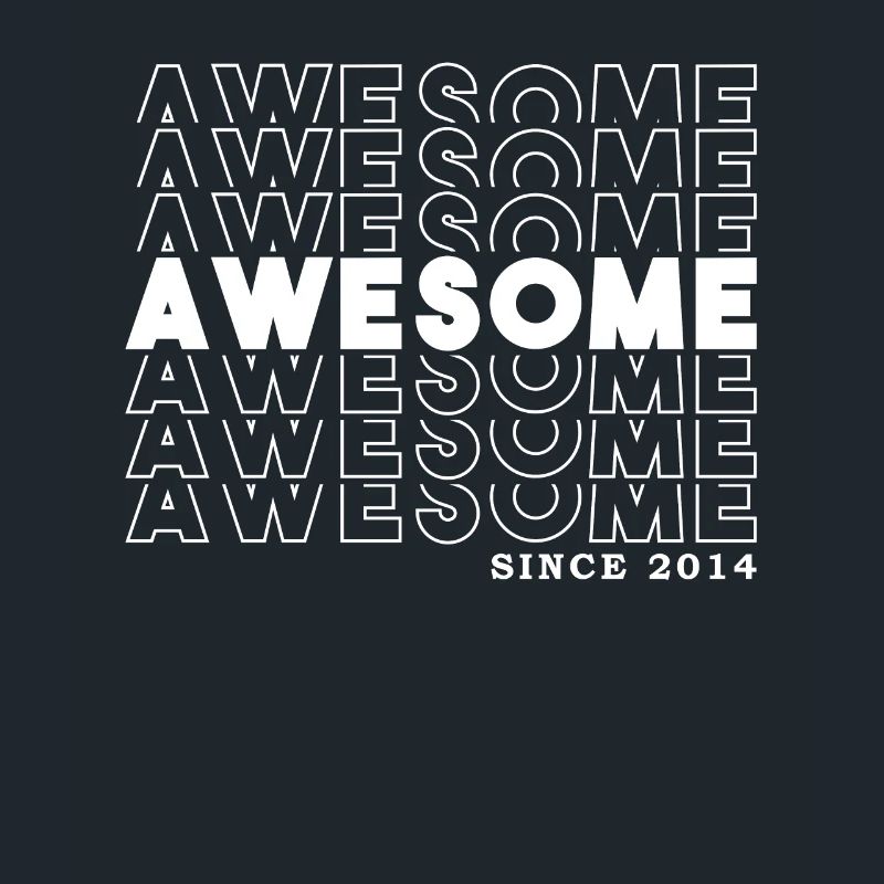 Awesome Since 2014 Mädchen Junge Geburtstag Retro
