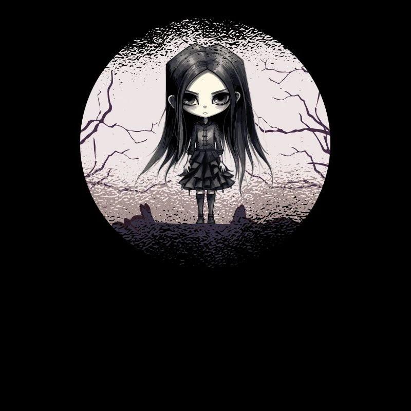 Okkult Gothic Hexen Mädchen Emo-Goth Girl