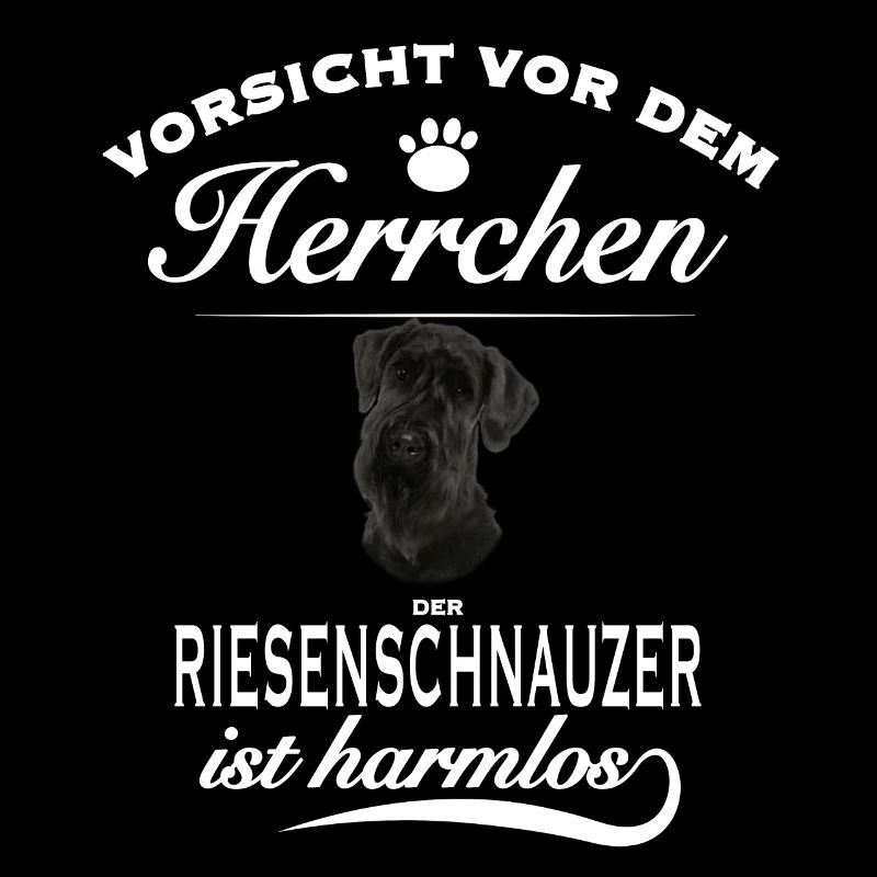 Vorsicht vor dem Herrchen - Riesenschnauzer