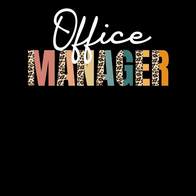 Great office manager leopard print school office