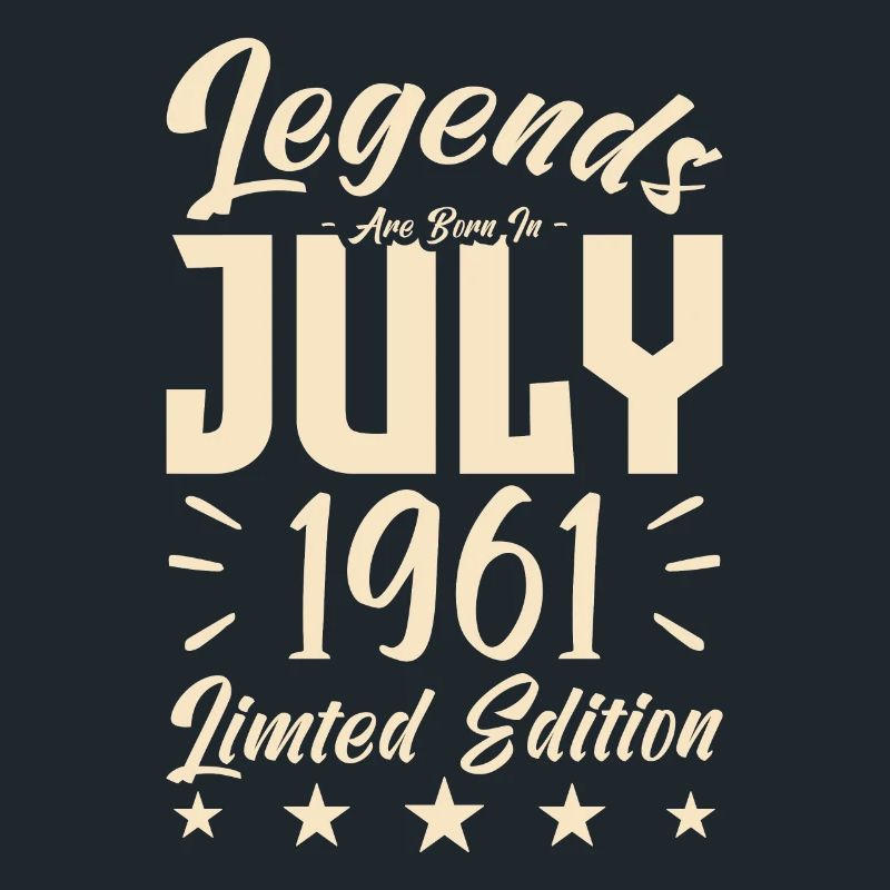 Geboren im Juli 1961. Geburtstagsgeschenk.
