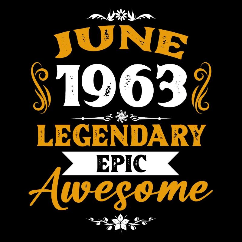 Juni 1963 Legenden Geburtstag Geschenk