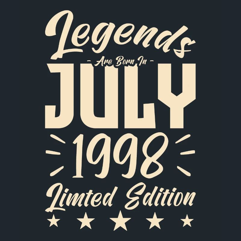 Geboren im Juli 1998. Geburtstagsgeschenk.