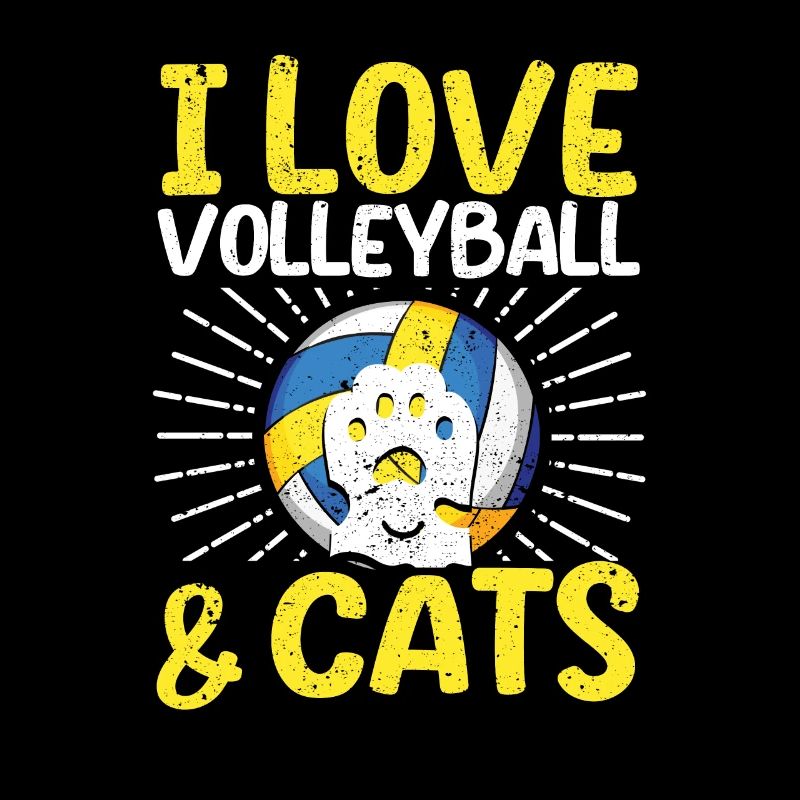 Ich liebe Volleyball und Katzen Kitty Workout