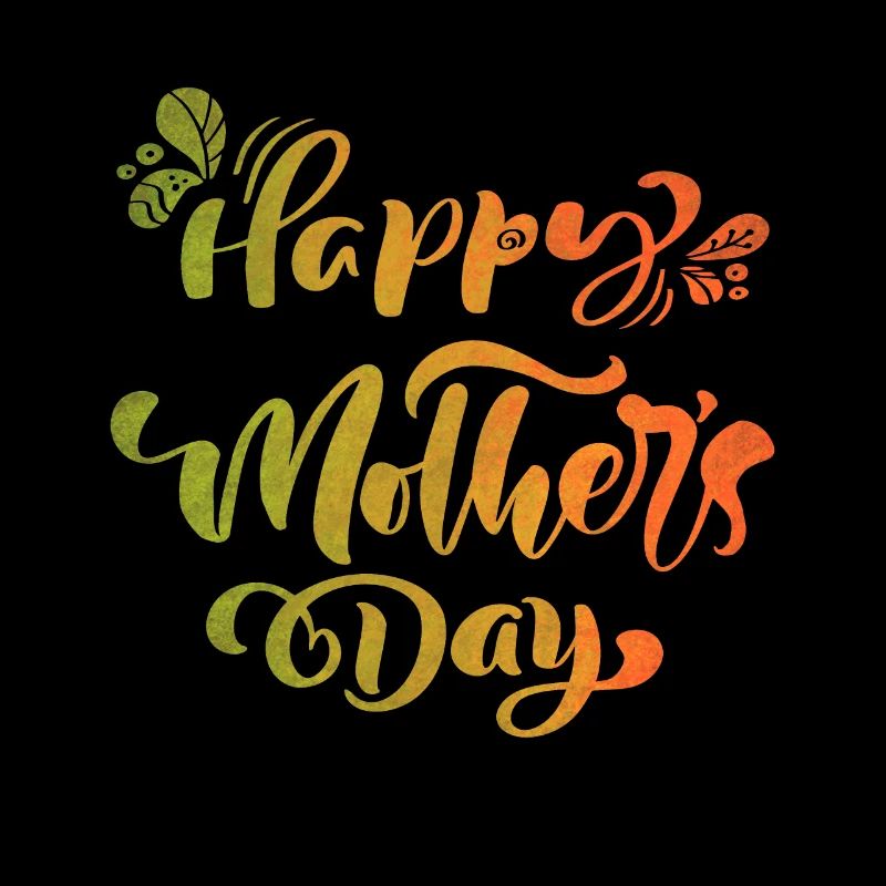 Happy Mother's Day, Muttertag, Typografie