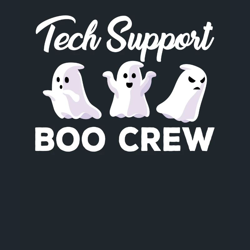 Support technique effrayant Boo Crew Costume d’Halloween