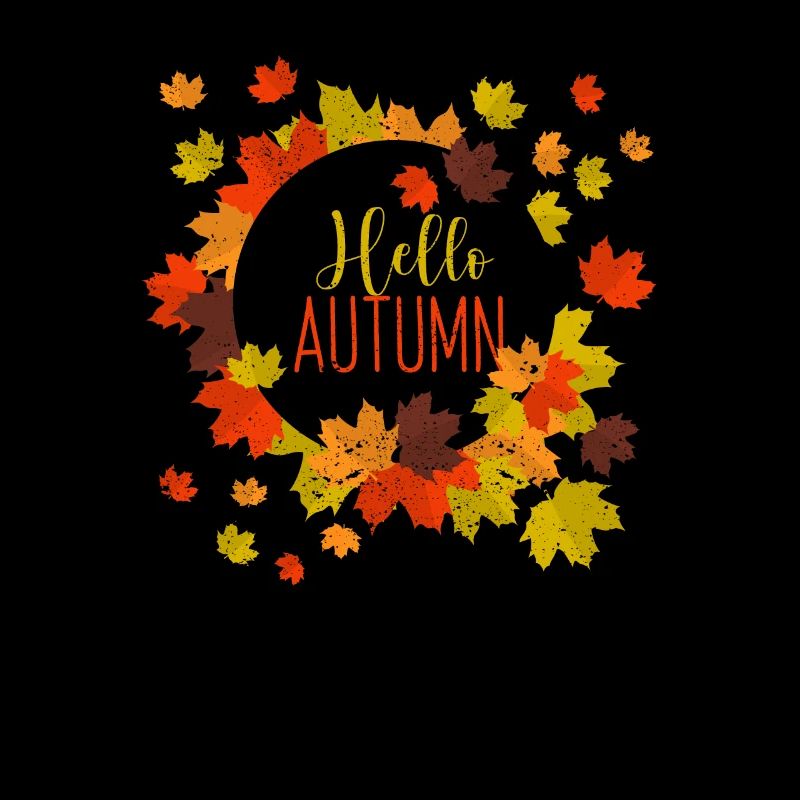 Hallo Herbst Blätter Saison Thanksgiving Herbst