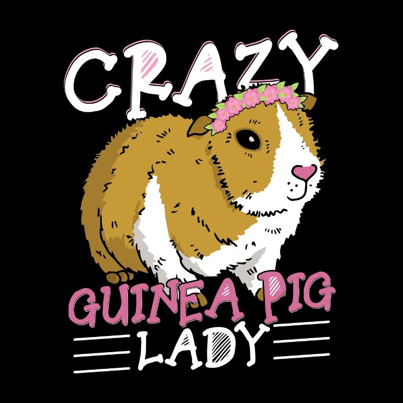 Crazy Guinea Pig Lady Rodent Cavy Lover