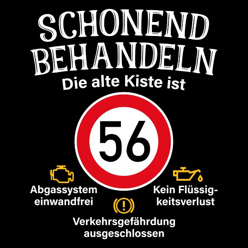 56. Geburtstag Schonend Behandeln 56 Alte Kiste 56