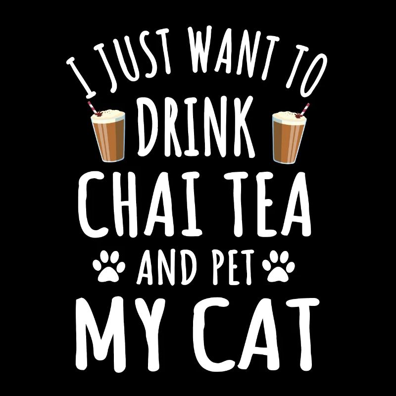 Thé Chai drôle et conception de propriétaire de chat