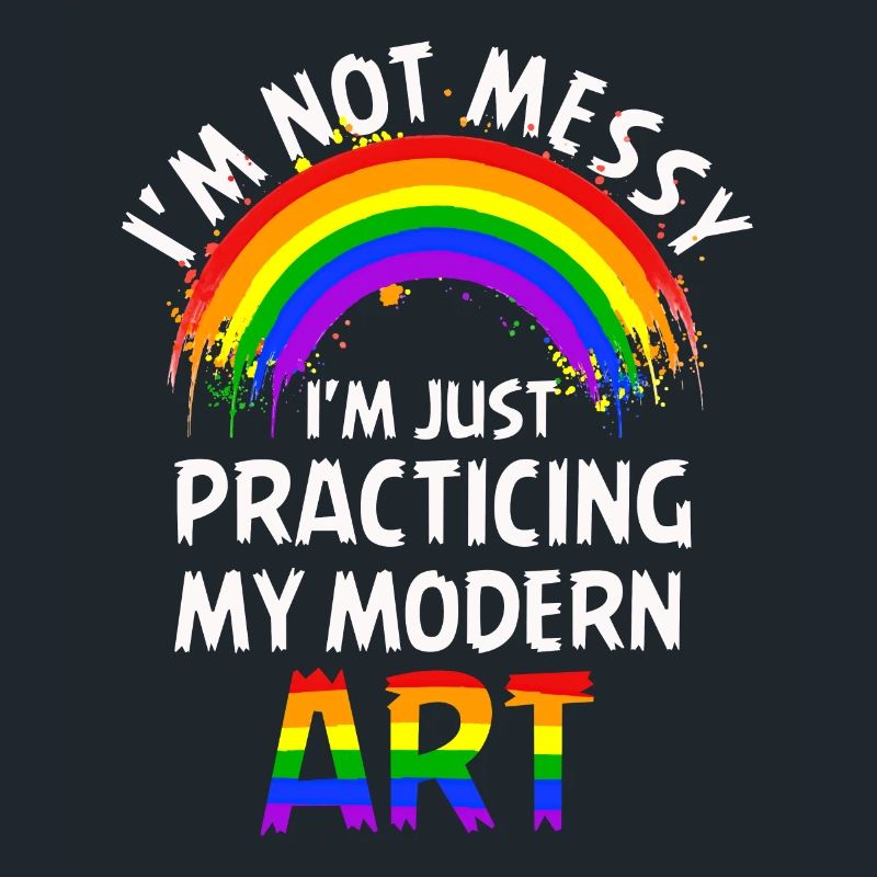 Ich bin kein chaotisches Gemälde mit moderner Kunst