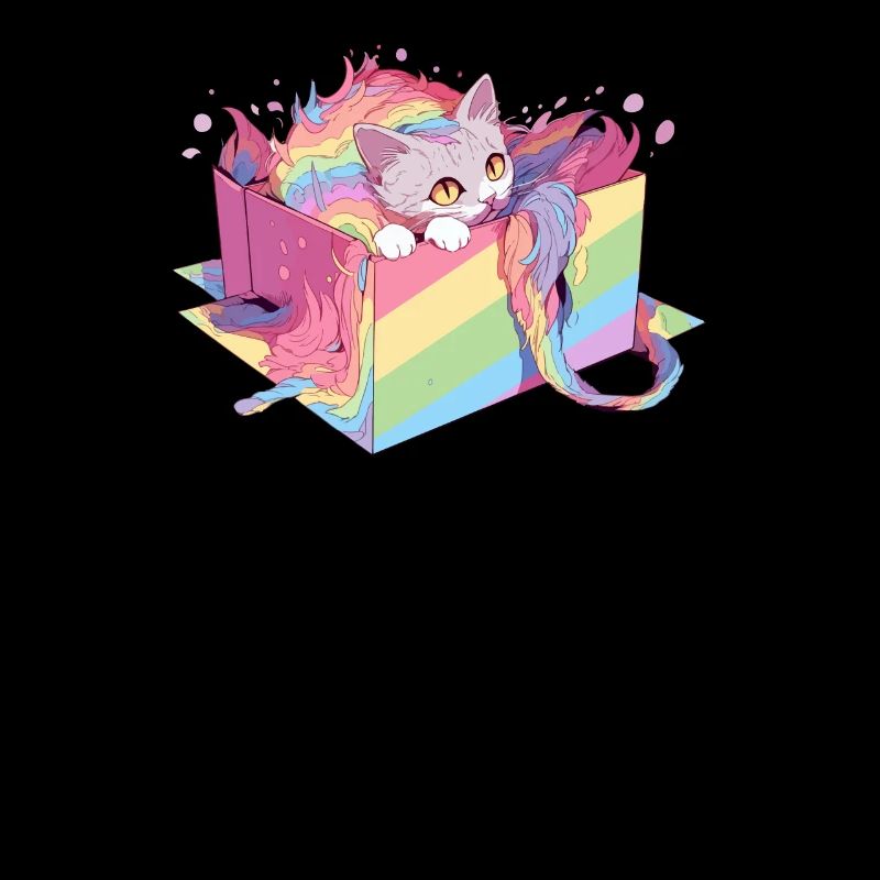 Coole Katze Lesbisch Gay Pride LGBT Regenbogen Community