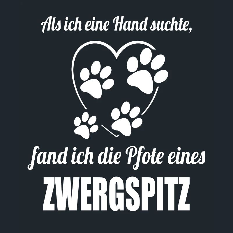 Hand & Pfote - Spruch - Zwergspitz