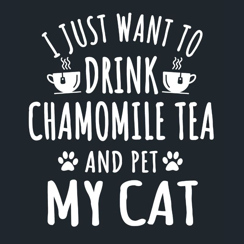 Chamomile tea and cat lovers