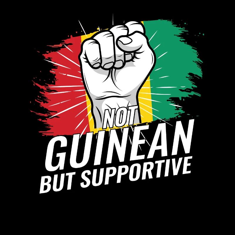Not Guinean But Supportive Guinea Republic Flag