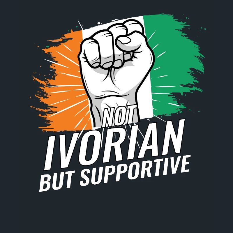 Not Ivorian But Supportive Ivory Coast Flag