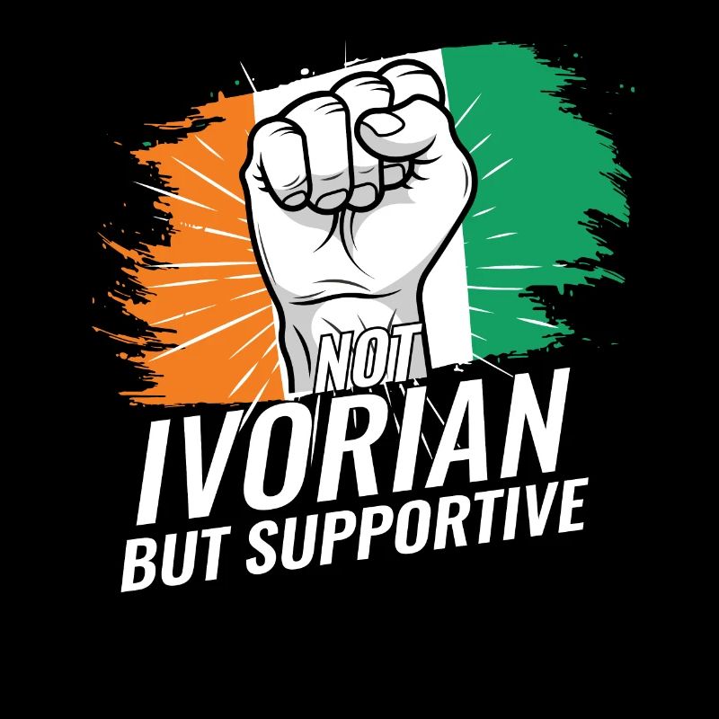 Pas le drapeau ivoirien mais solidaire de la Côte d’Ivoire