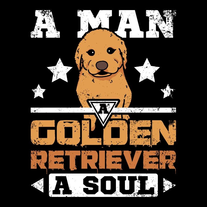 A man a golden retriever a soul