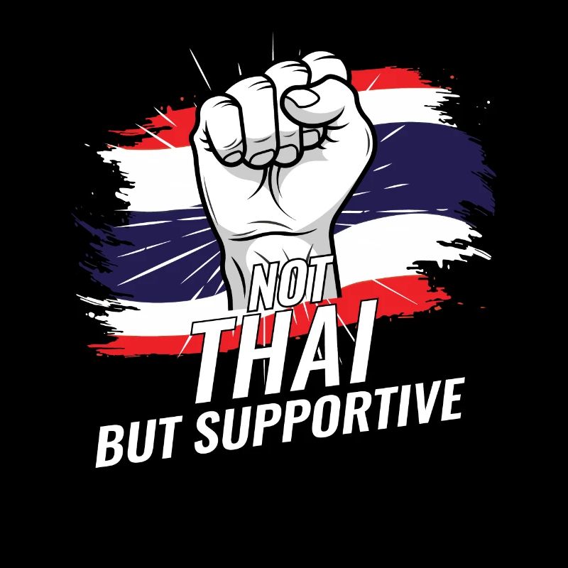 Pas thaïlandais mais pays de drapeau thaïlandais favorable