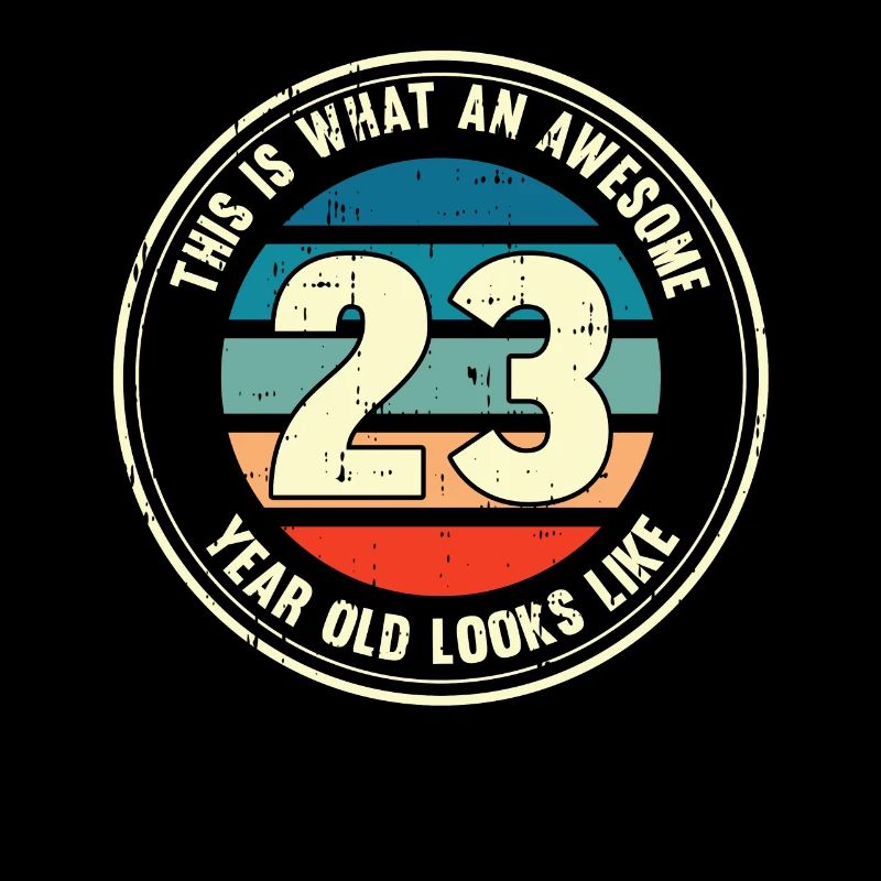 23. Geburtstag so sieht man mit 23 Retro Geschenk