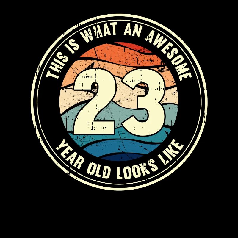 23. Geburtstag so sieht man mit 23 Retro Geschenk