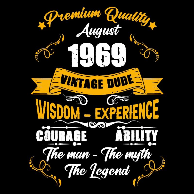 August 1969 Vintage Geburtstag Geschenk