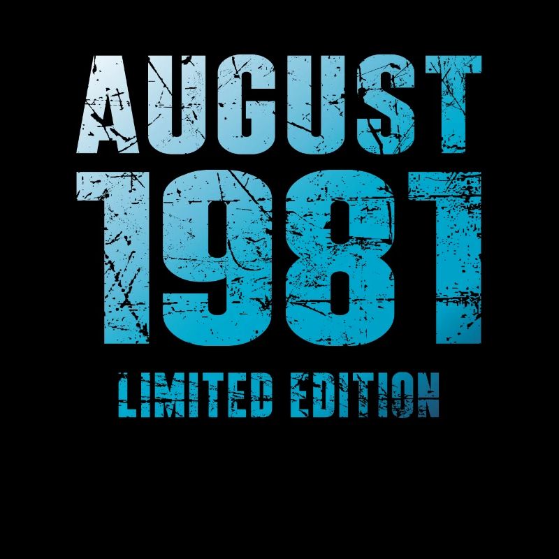 August 1981 Limited Edition Geburtstag Geschenk