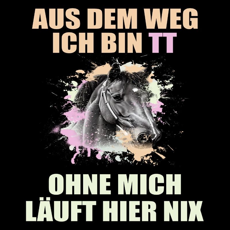 Tuniertrottel ich mach hier alles Pferd Rappe