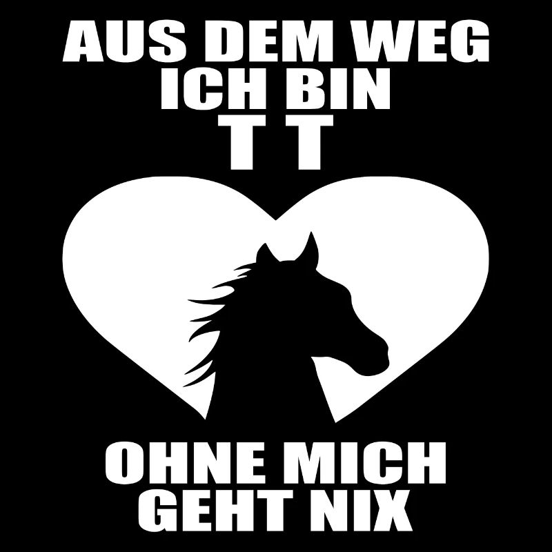 Tuniertrottel ich mach hier alles Pferd Rappe