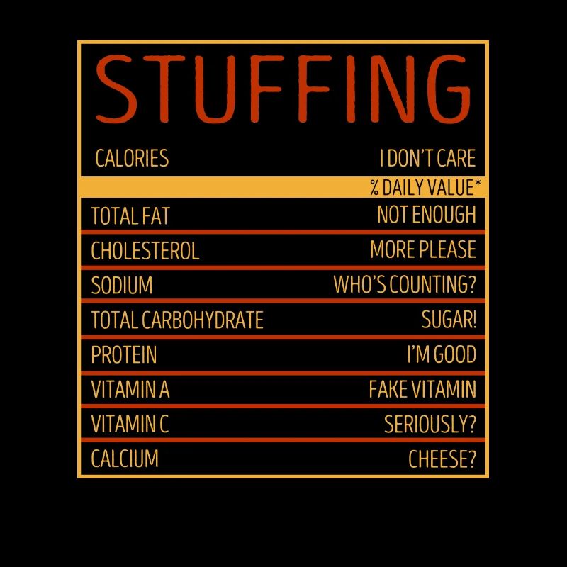 Drôle de remplissage de Thanksgiving Valeur nutritive